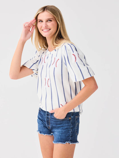 Tina Top | Sequin Baseball