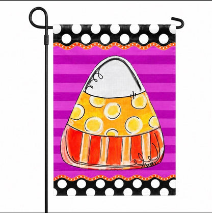 Garden Flag: A Candy Corn Halloween