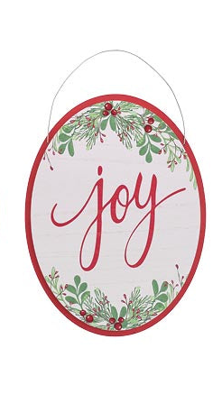 Oval Holly Msg Wall Sign