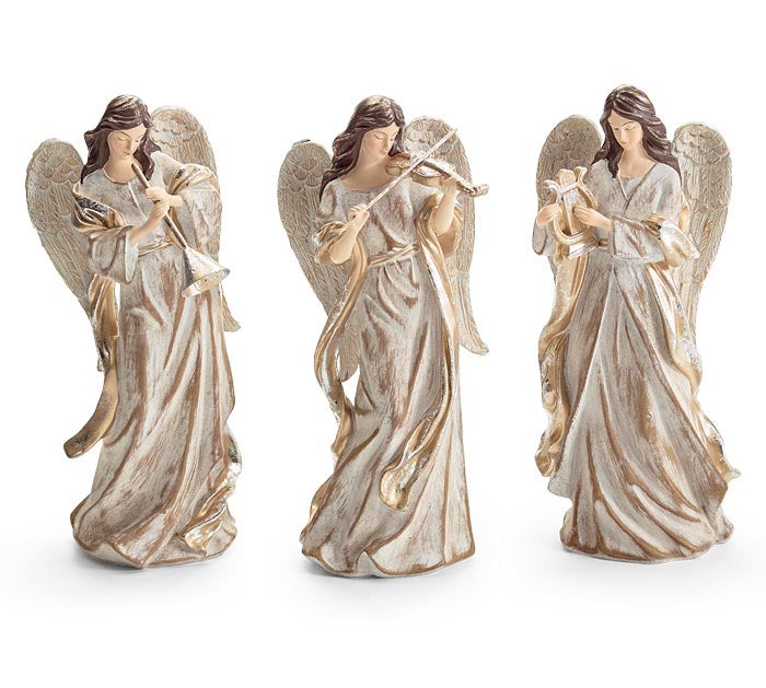 Figurine Resin Angel Gold