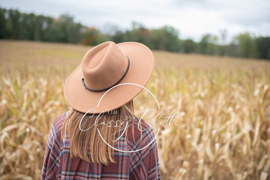 Wide Brim Hat W/ Belt