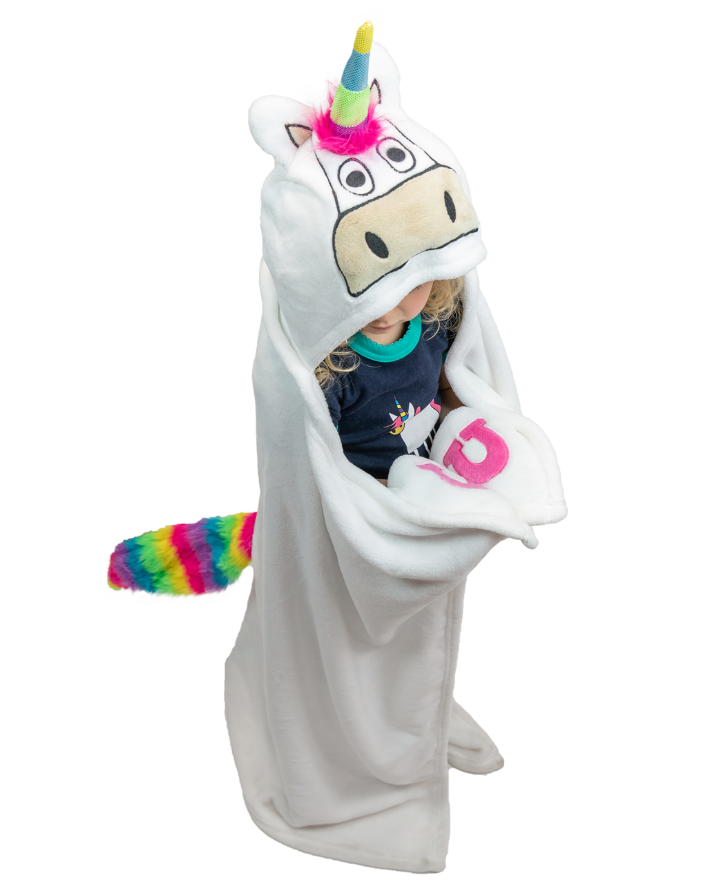 Unicorn Kid's Hooded Blanket