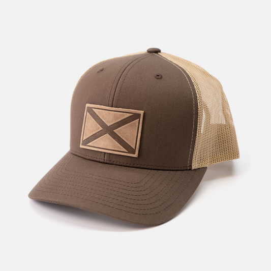 Alabama Flag Hat | Brown/Khaki