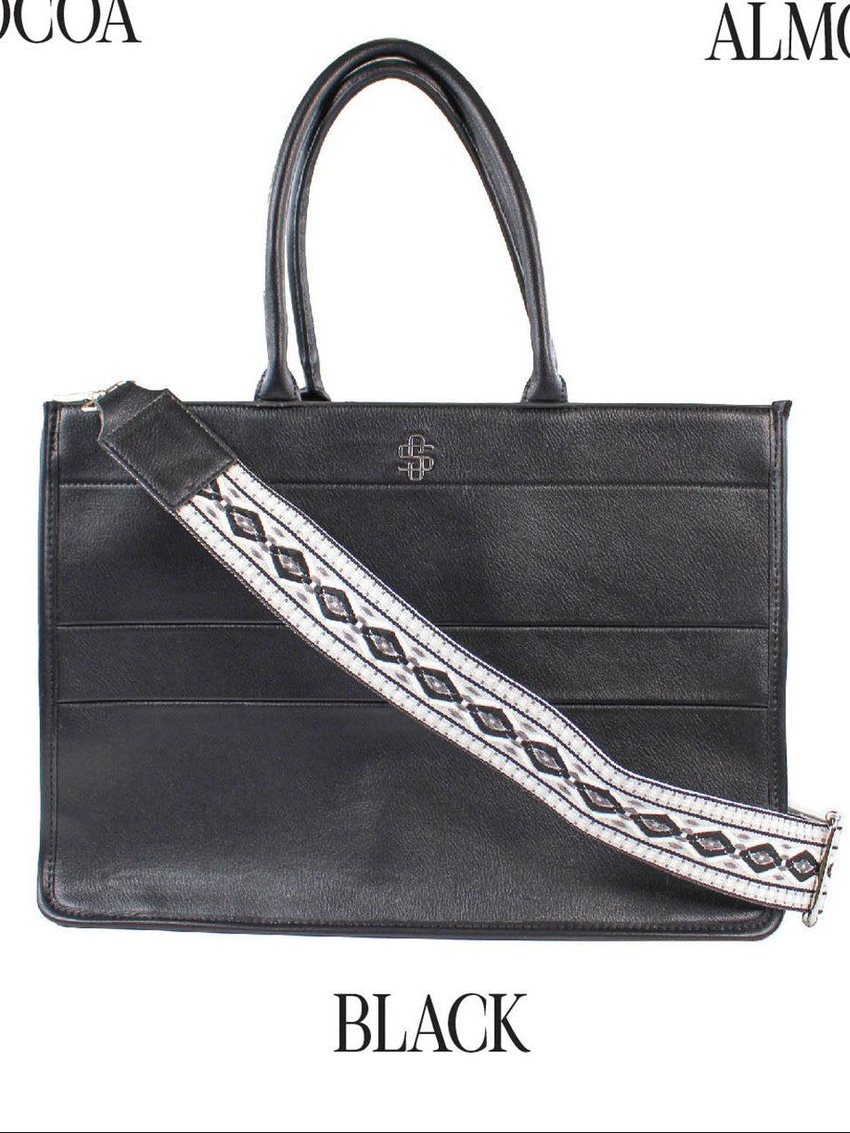 Black Leather Tote Bag