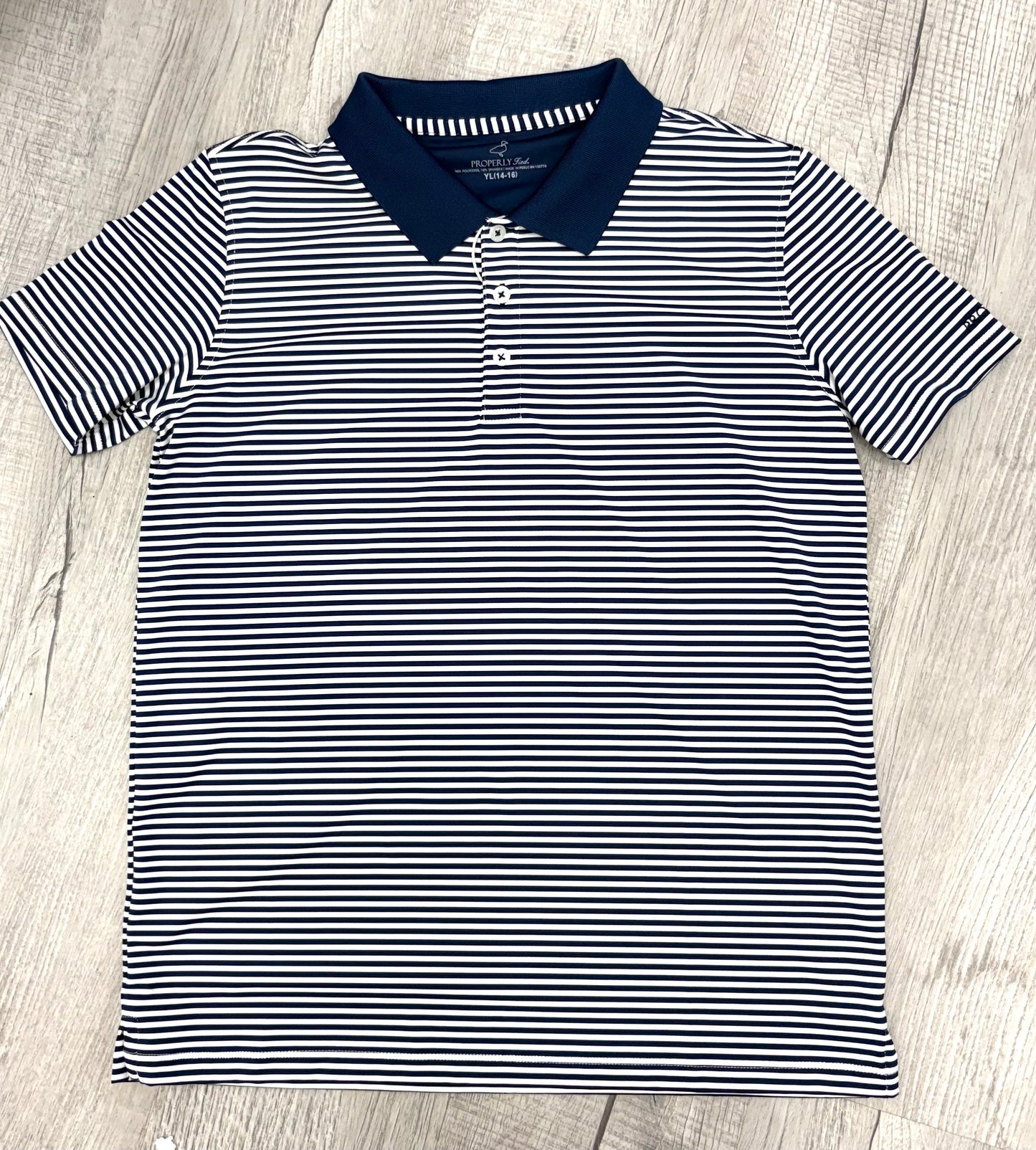 Youth Properly Tied Performance Polo
