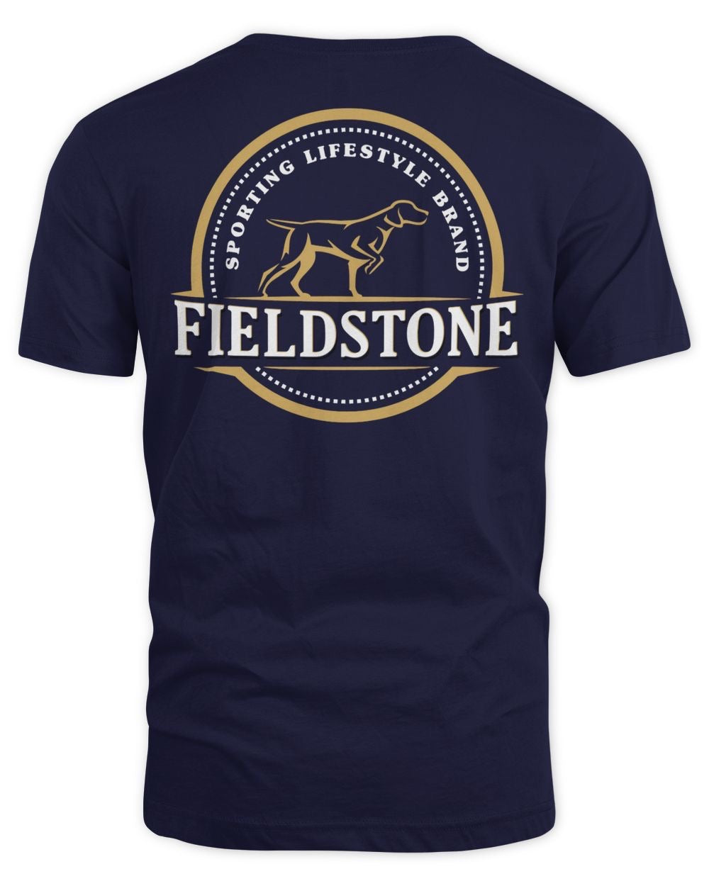 Fieldstone Circle Logo Tee Navy