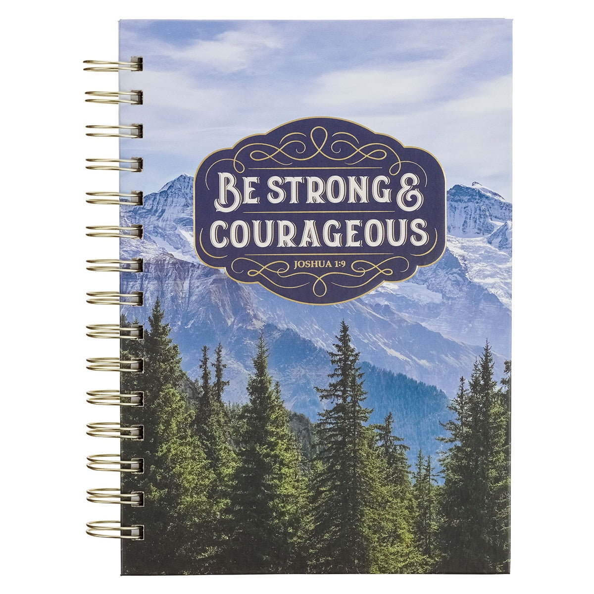 Journal Spiral-Bound Trees Be Strong & Courageous Josh. 1:9