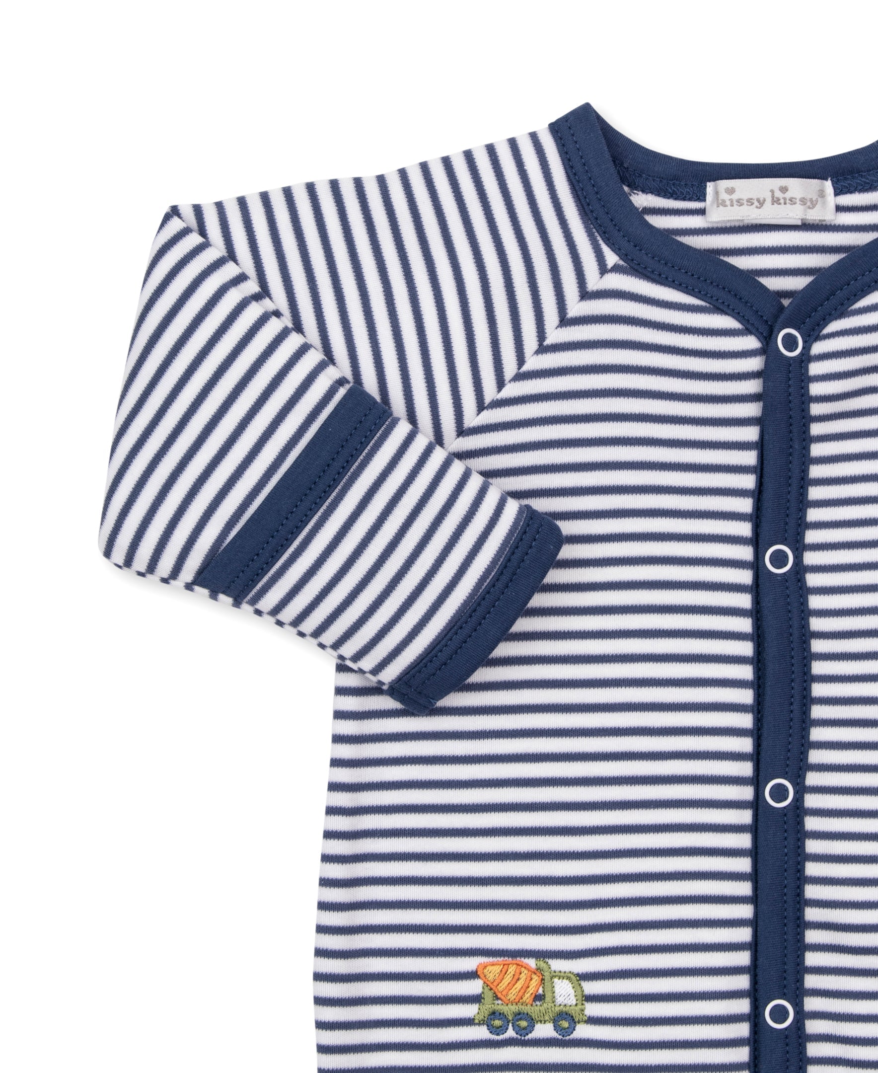 Construction Demo Blue Stripe Footie KBQ14343N_K400 2