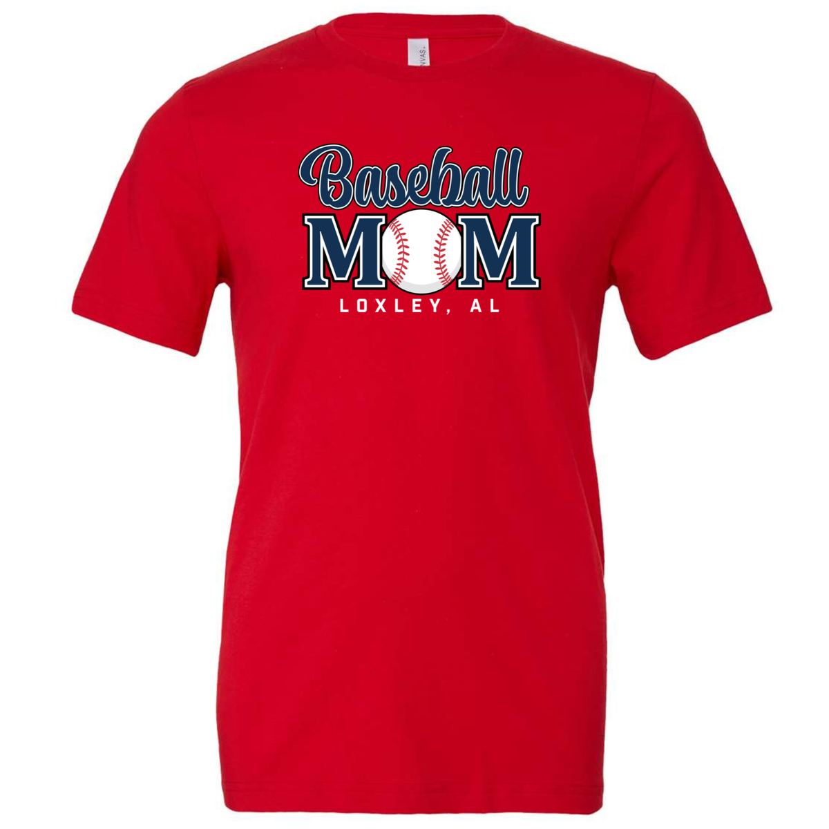Loxley Baseball Mom Adult T-Shirt