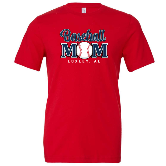 Loxley Baseball Mom Adult T-Shirt