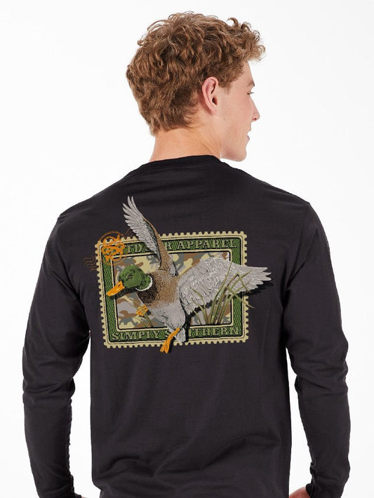 Men's T-Shirt | Long Sleeve | Duck Stamp | Black