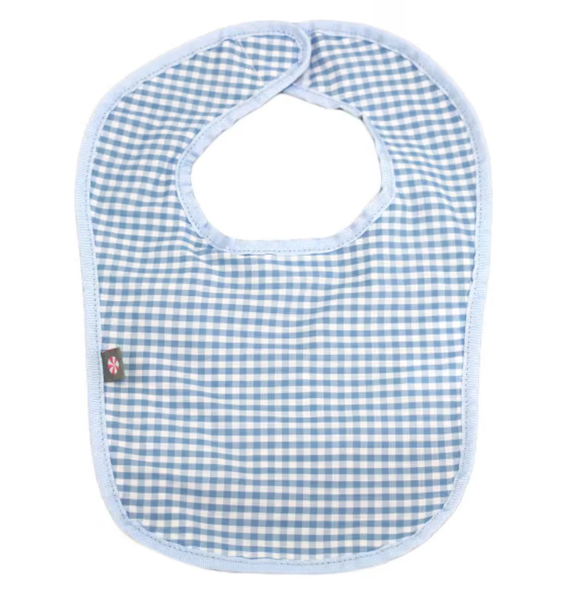 Baby Blue Gingham Bib