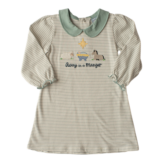 Away In A Manger L/S Dress