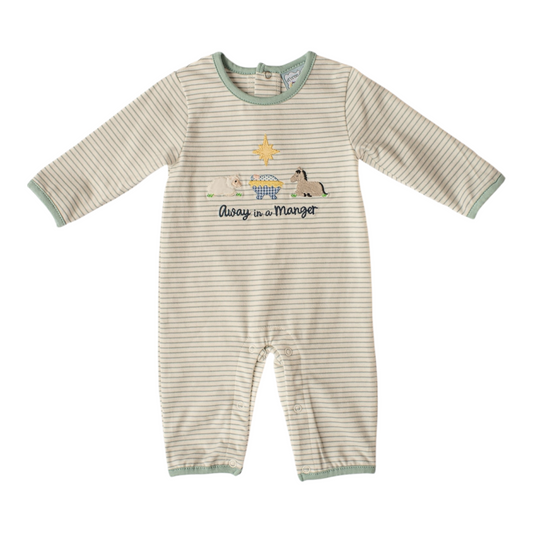 Away In A Manger Boys Romper