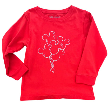 Red Mickey Balloons T-shirt