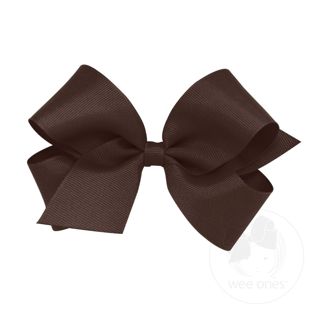 Medium Classic Grosgrain Hair Bow (Plain Wrap)