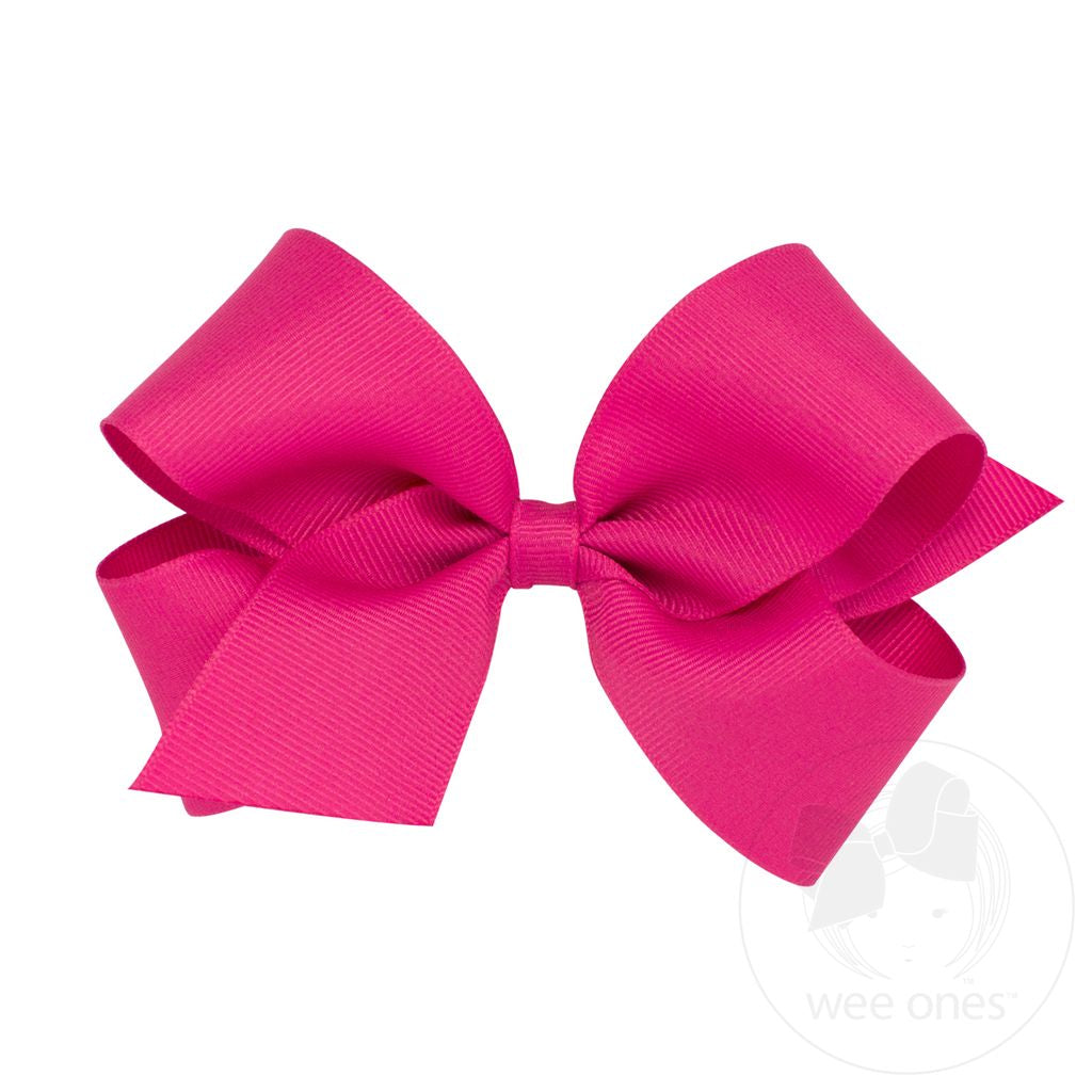 Medium Classic Grosgrain Hair Bow (Plain Wrap)