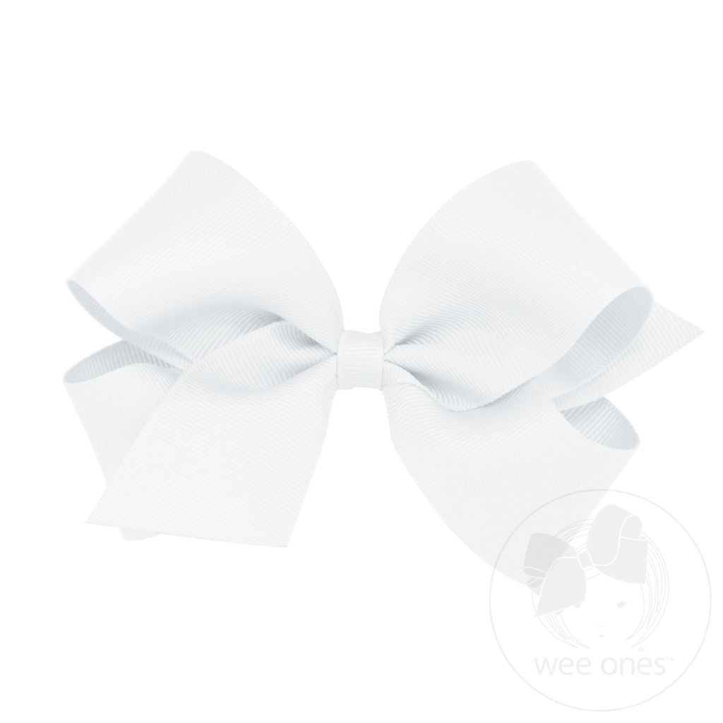 Medium Classic Grosgrain Hair Bow (Plain Wrap)