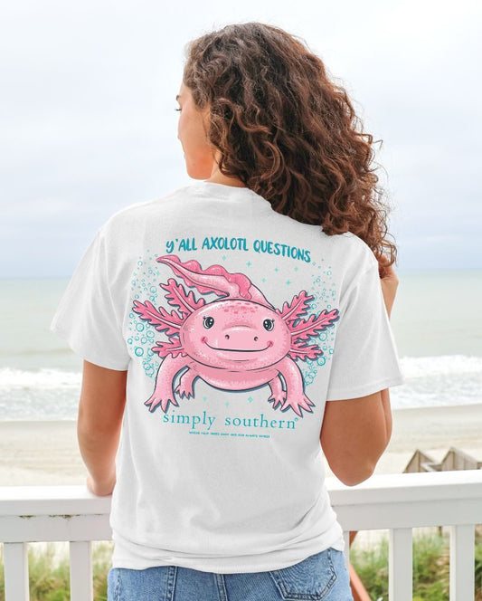 T-Shirt | Short Sleeve | Axolotl | White