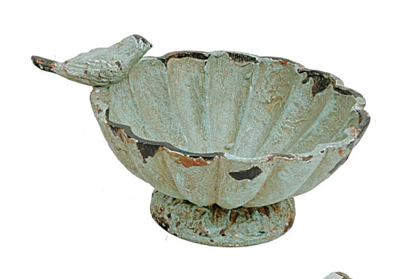 Pewter Bowl W Bird