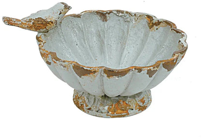 Pewter Bowl W Bird