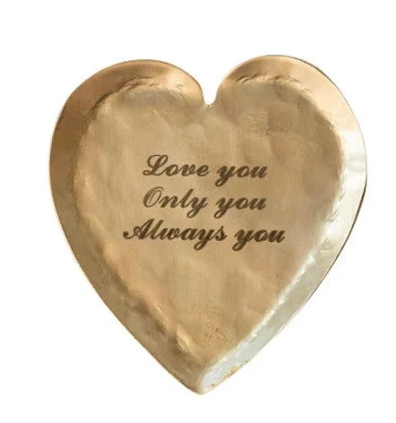 Brass Heart Shaped Dish