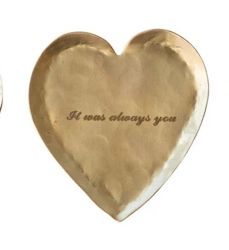 Brass Heart Shaped Dish