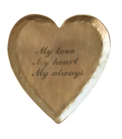 Brass Heart Shaped Dish