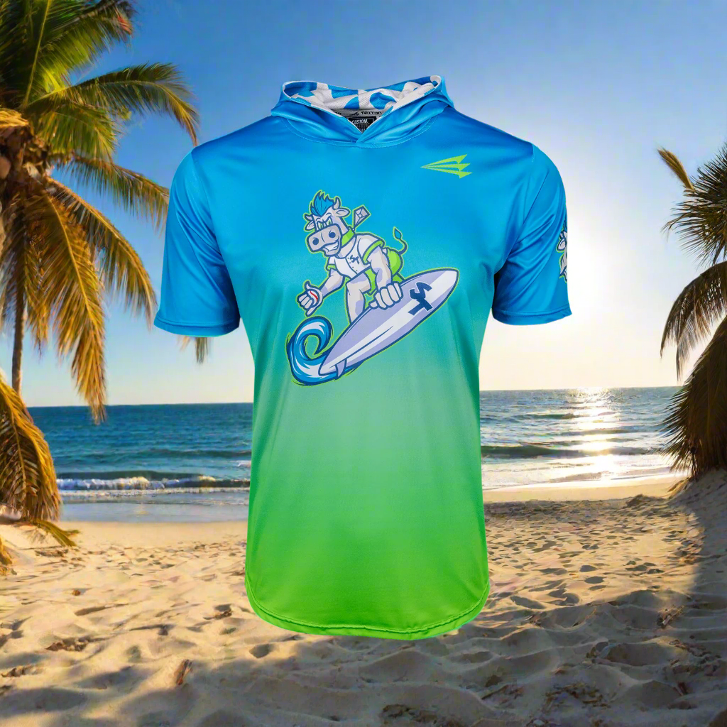 Surfin' Turfs Baseball HyperMAX Short Sleeve Hoodie