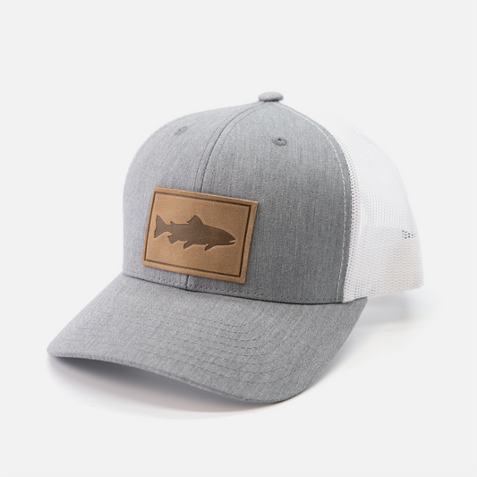 Trout Hat | Heather Gray/White