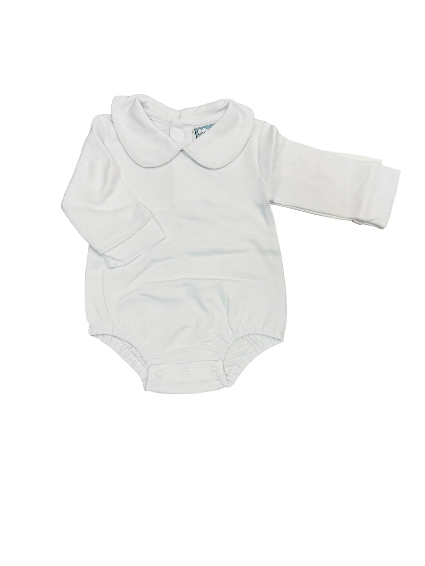 Boys White L/S Onesie