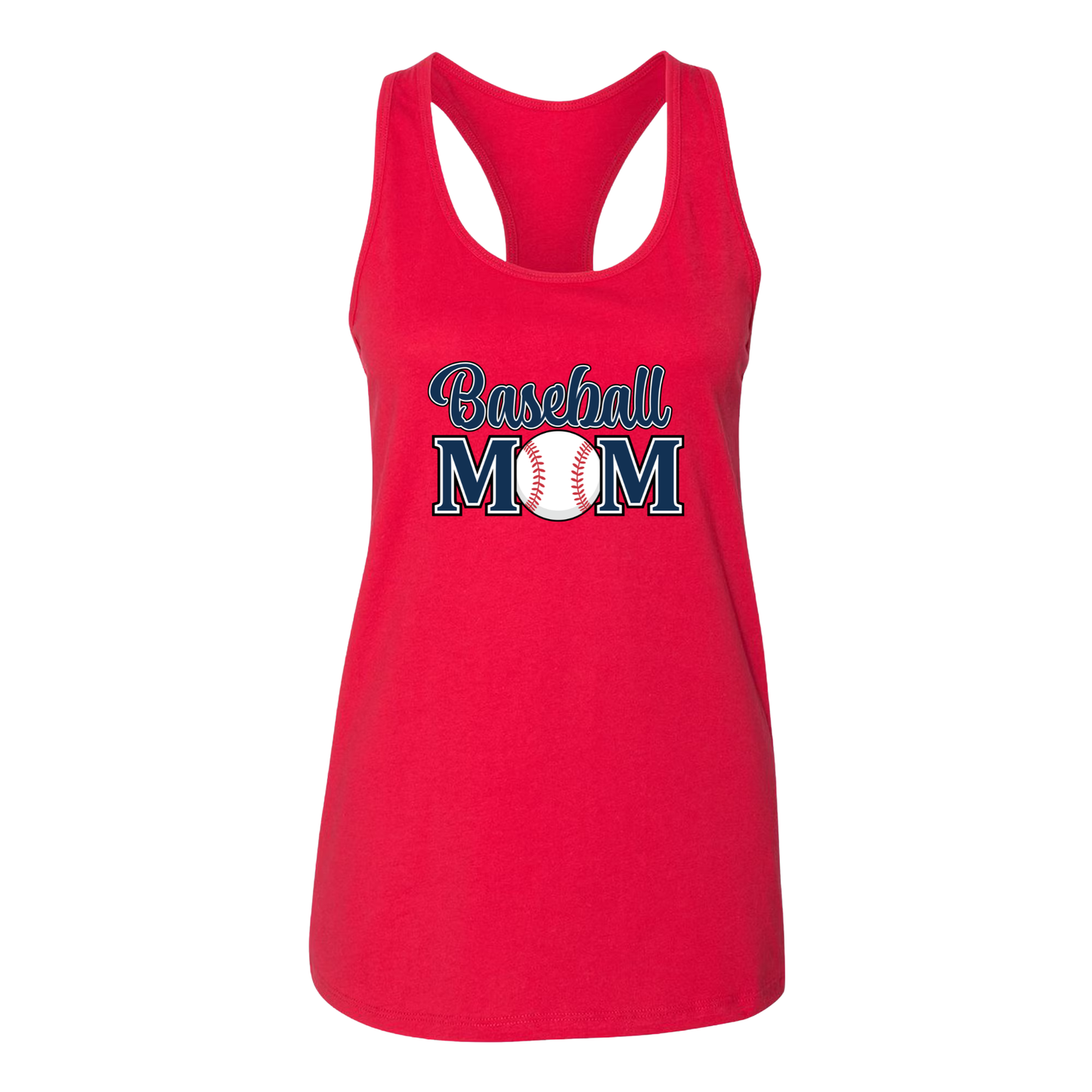 Baseball Mom Women's Jersey Racerback Tank