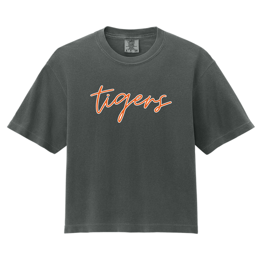 Script Tigers Boxy Tee (CC)