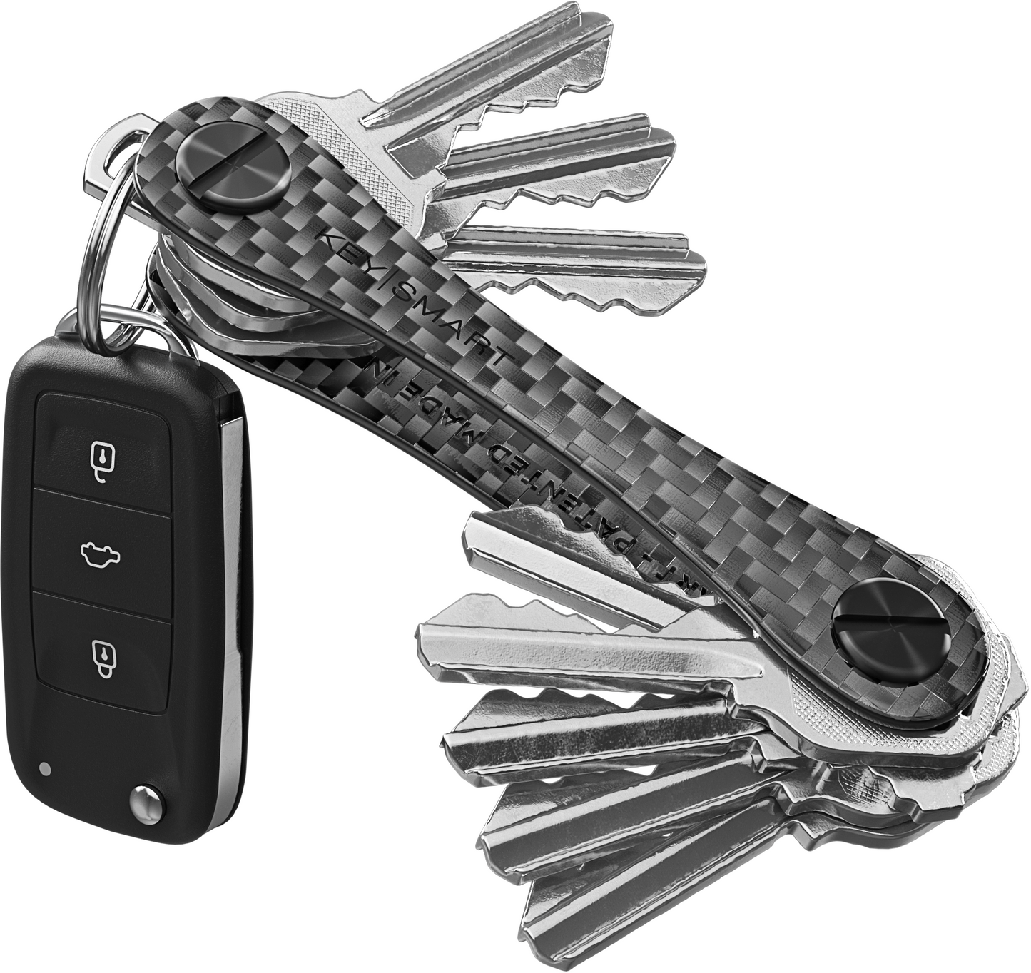 KeySmart® Carbon Fiber 3k | Holds Up To 14 Keys