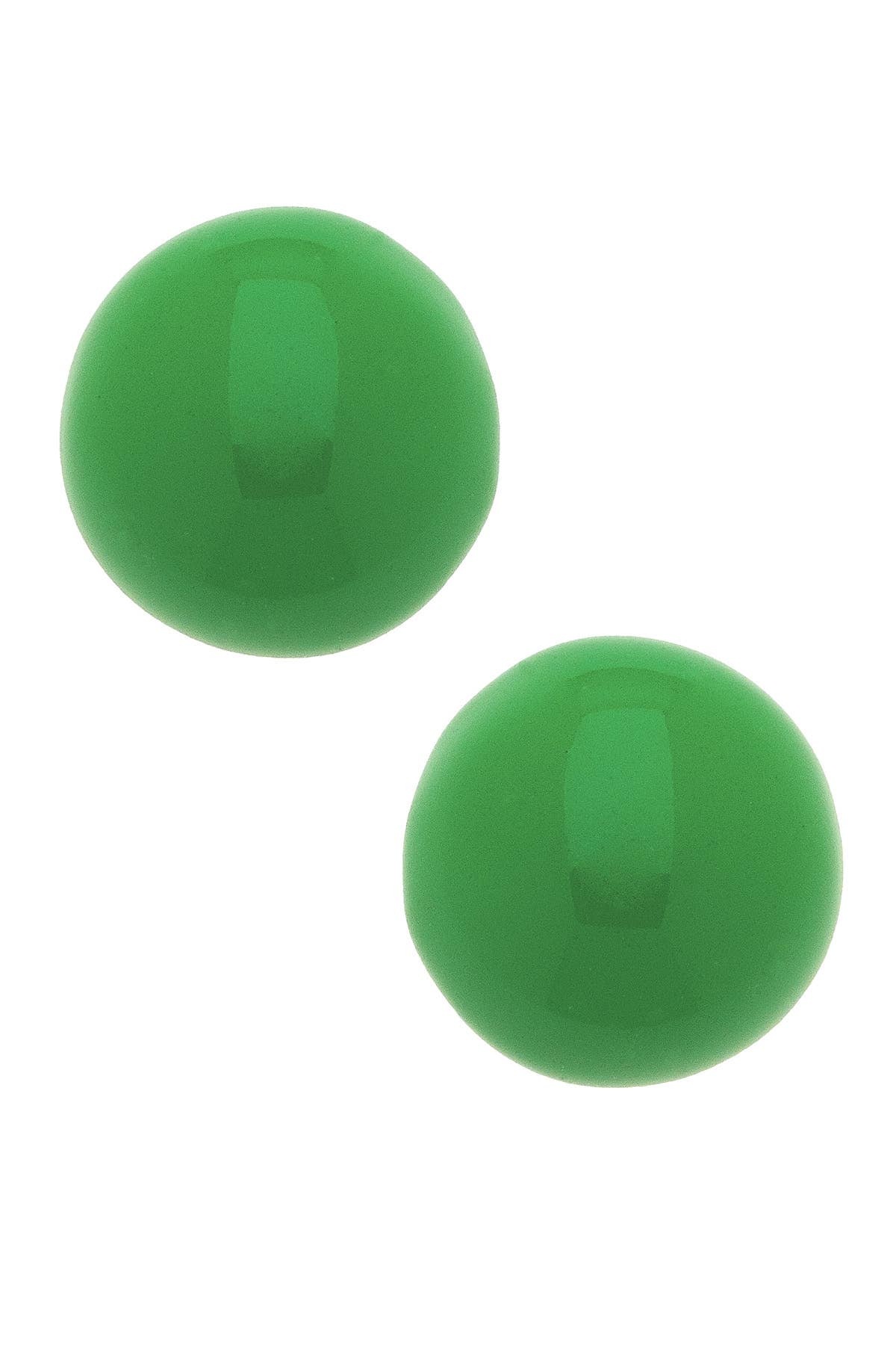 Neiman Coated Enamel Stud Earrings