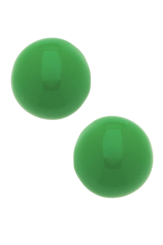 Neiman Coated Enamel Stud Earrings