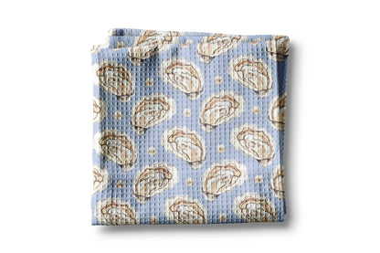 Oyster Shell Nautical Coastal Beach Ocean Kitchen Towel
