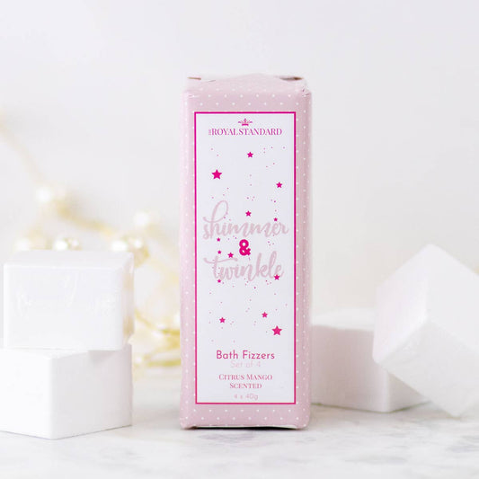Shimmer & Twinkle Bath Fizzers   Citrus Mango Scented