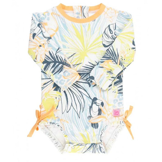 Birds of Paradise One Piece Rash Guard 6-12m