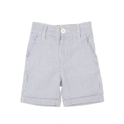 Blue Seersucker Shorts