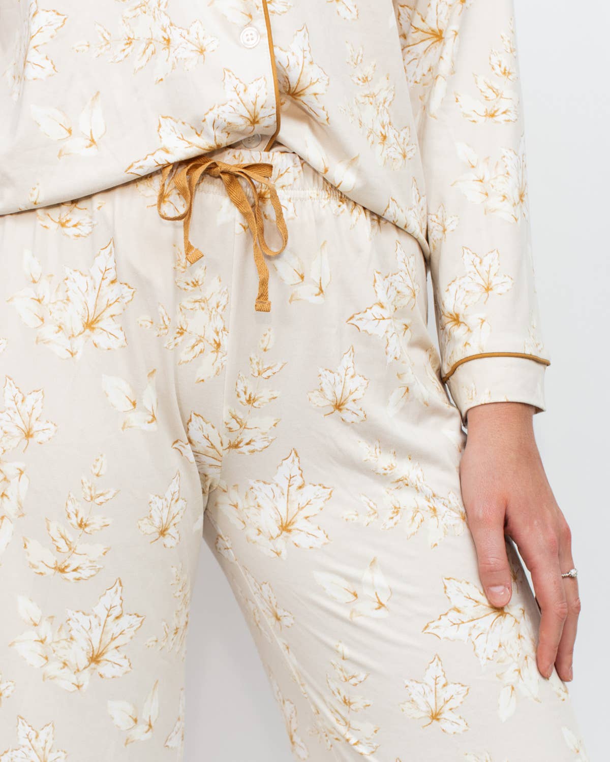 Harvest Toile Sleep Pants   Turtledove/Cream