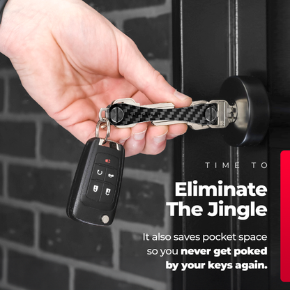 KeySmart® Carbon Fiber 3k | Holds Up To 14 Keys