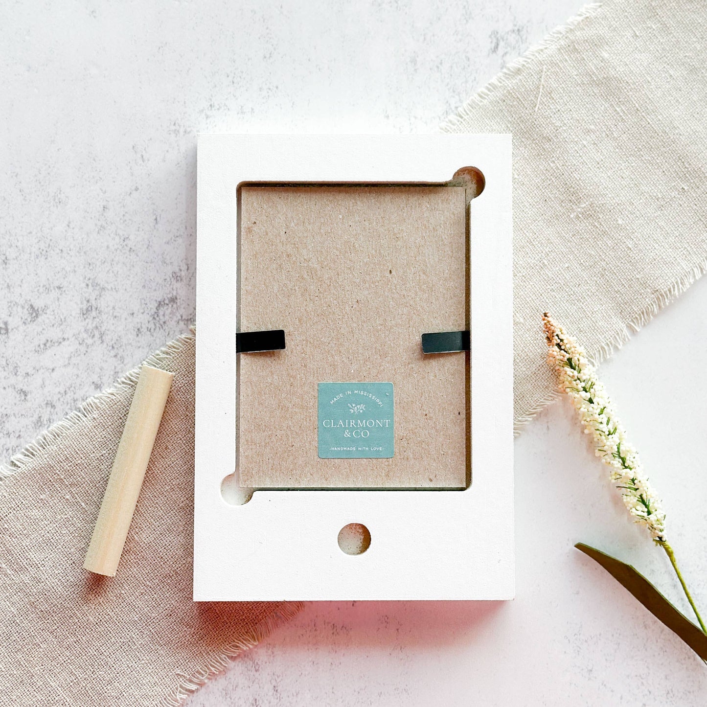 Wonderfully Made Picture Frame, Watercolor Check Mini Frame