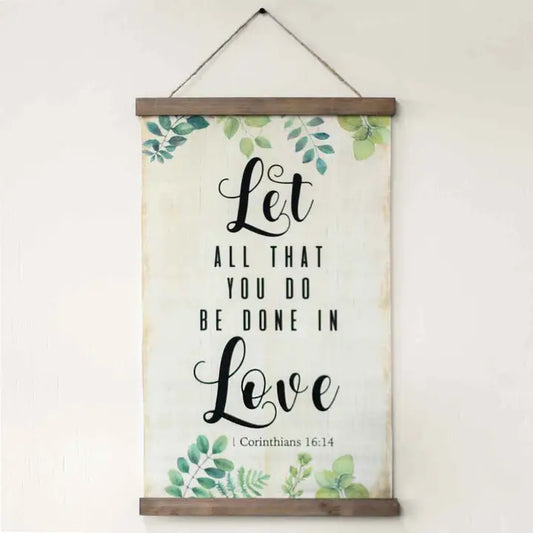 Scroll Sign 1 Cor 16 14