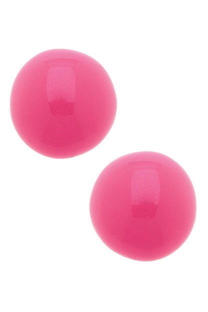 Neiman Coated Enamel Stud Earrings