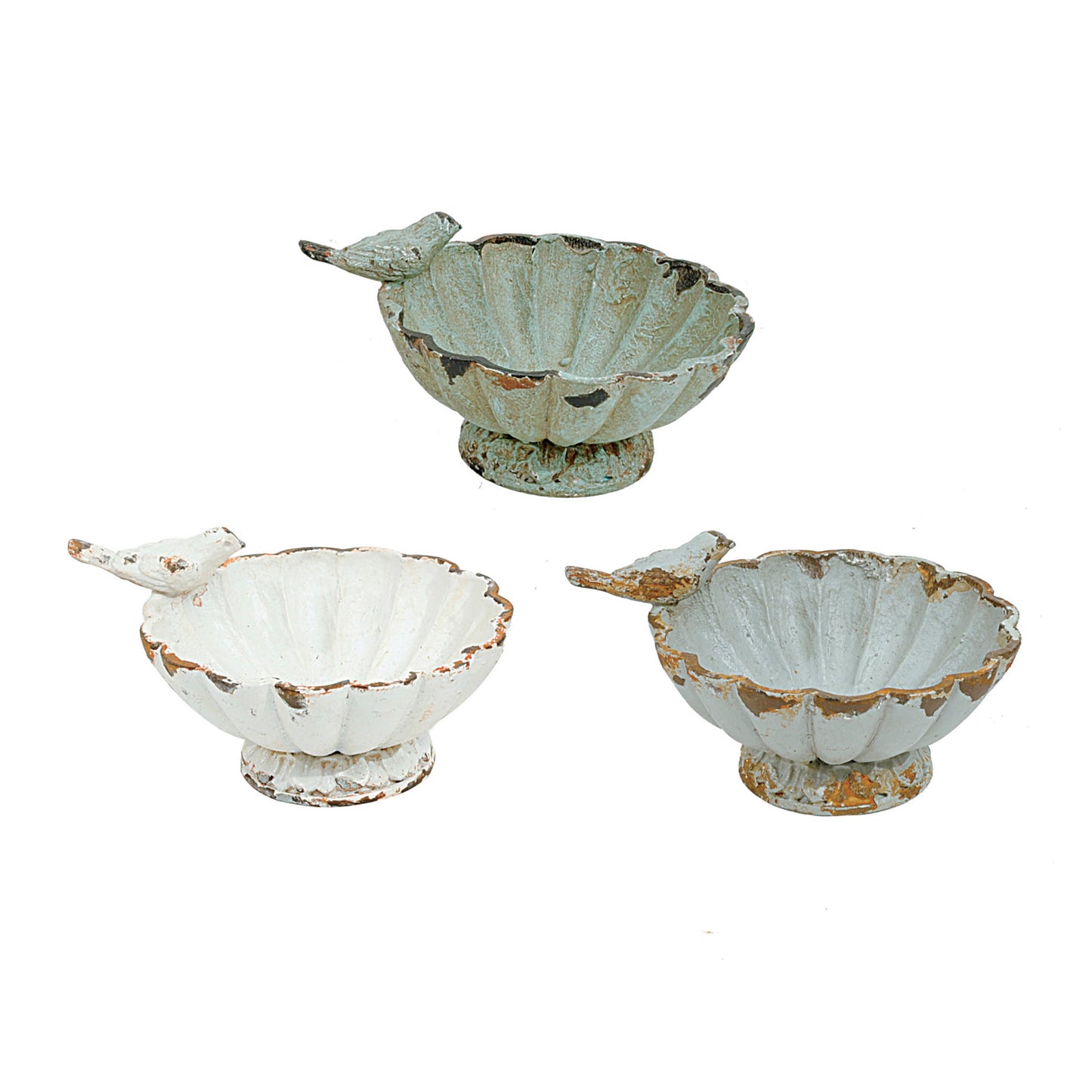 Pewter Bowl W Bird