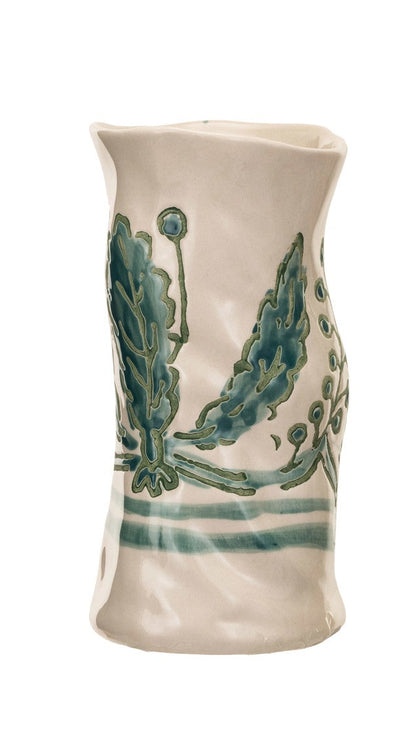 Organic Shaped Stoneware Vase