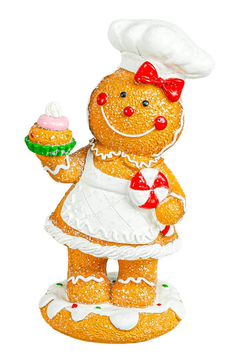 Sprinkled Frosting Christmas Gingerbread Baker
