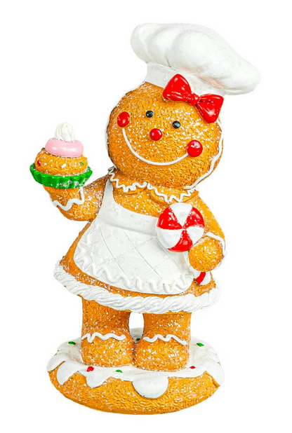 Sprinkled Frosting Christmas Gingerbread Baker