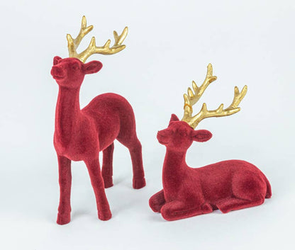 Fuzzy Christmas Red Deer Tabletop